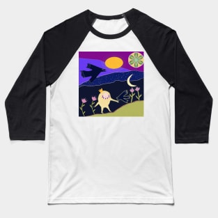 Night Garden Baseball T-Shirt